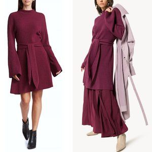 Nanushka Abhaya Tie-Waist Sweater Dress / Tunic